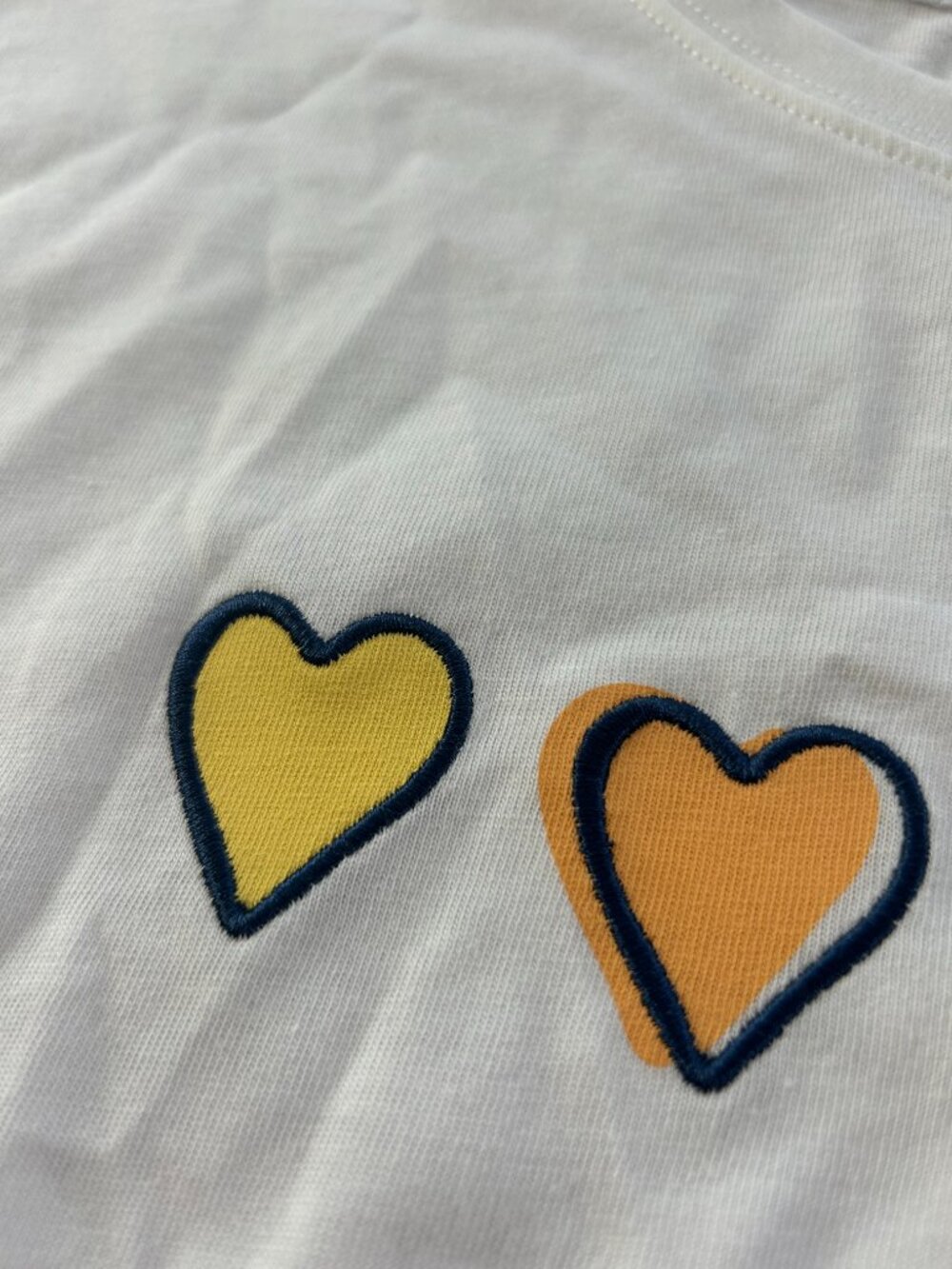 Roller Rabbit x Target pastel heart t-shirt NWT - Picture 3 of 7